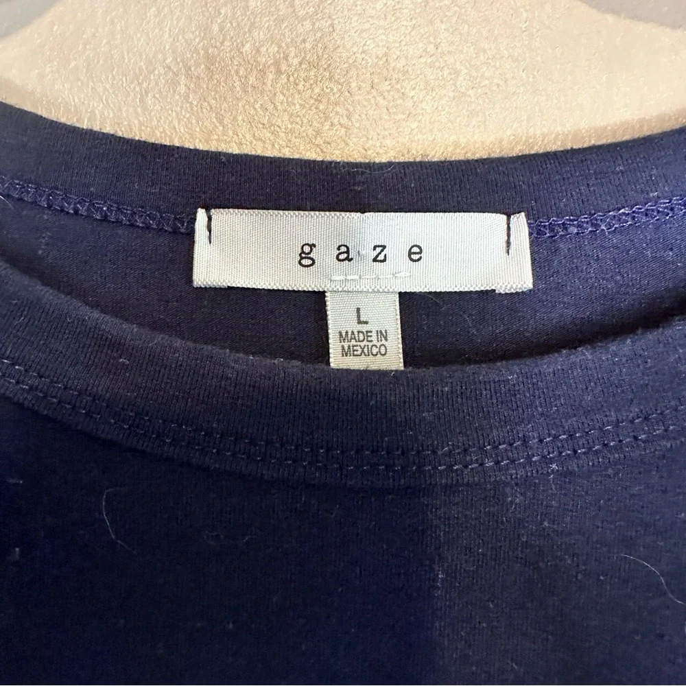 Gaze Long Sleeve Cropped Shirt in Women’s Size Large - Picture 5 of 5